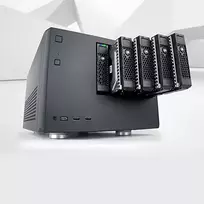 sata jungtys - NAS korpusas SilverStone SST-CS351 - 2 nuotrauka