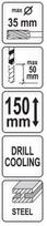 grezimo stakles magnetines - Yato YT-820501 - 2 nuotrauka