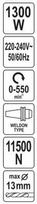 grezimo stakles magnetines - Yato YT-820501 - 3 nuotrauka