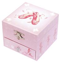 muzikine dezute - Muzikinė papuošalų dėžutė Trousselier, rožinė (Pink) - 5 nuotrauka