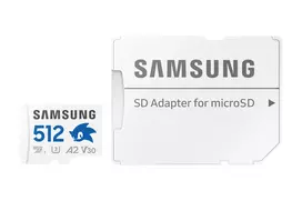atminties kortele v30 - Samsung Sonic PRO Plus 512GB microSDXC UHS-I Class 10 + SD Adapter - 5 nuotrauka