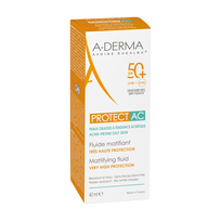 spf 50 fluidas - A-Derma Protect AC Mattifying Fluid Spf50 + 40ml - 2 nuotrauka
