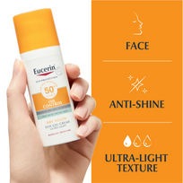 eucerin spf 50 oil - Eucerin Oil Control Dry Touch SPF50+, 50 ml - 3 nuotrauka