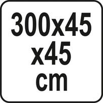 augalu apsauga - Augalų apsaugos tunelis tinklelinis su 6 lankais 300x45x45 cm juodas 89770 FLO - 2 nuotrauka