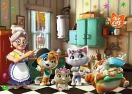 grindu delione - Ravensburger 44 Cats, 24 det. - 2 nuotrauka