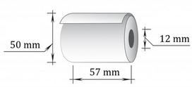 kasos juosta 57 - Technoinform Terminė kasos juosta, 57 mm x 30 m/12 mm, 10 vnt/pak. - 5 nuotrauka