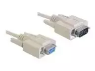 d sub kabelis - Delock Cable RS-232 SUB-D / RS-232 SUB-D Beige 2m - 2 nuotrauka