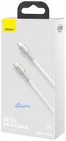 baseus usb c 100w cable - Baseus Cafule Series Metal Data USB Type C to USB Typ C 100W, 1m White - 4 nuotrauka