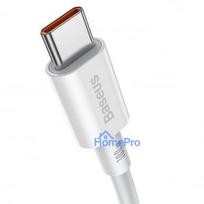 baseus usb c 100w cable - Baseus CATYS-C02 Superior Series 100W USB-C to USB-C white - 3 nuotrauka
