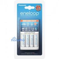 elementai aa - Panasonic BQ-CC55 + 4 x R6/ AA Eneloop 1900 mAh - 2 nuotrauka