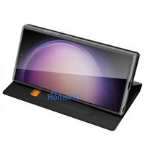 s24 ultra telefonas - Dux Ducis Skin Pro dėklas Samsung S24 Ultra su atvartu - juodas - 5 nuotrauka