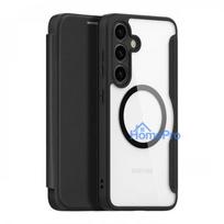 samsung ziedas - Dux Ducis Skin X Pro Case with Magnetic Ring for Samsung S24 - Juodas (Black) - 2 nuotrauka