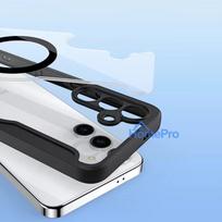 samsung ziedas - Dux Ducis Skin X Pro Case with Magnetic Ring for Samsung S24 - Juodas (Black) - 11 nuotrauka