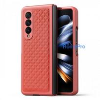 telefonai samsung rozinis - Dux Ducis "Venice" Case for Samsung Galaxy Z Fold 4 Raudonas (Red) - 3 nuotrauka