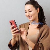 telefonai samsung rozinis - Dux Ducis "Venice" Case for Samsung Galaxy Z Fold 4 Raudonas (Red) - 7 nuotrauka