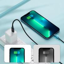 lightning type c laidas - Joyroom S-2024M13 USB-C - Lightning cable 20W 2m Black - 6 nuotrauka