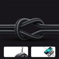 type c pakrovejas - Joyroom USB Type C cable - Lightning Fast, USCJRMS_UL012A12_BLACK - 6 nuotrauka