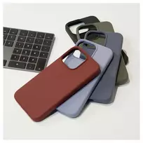 iphone 15 pro max deklas silicone case - Evelatus "Premium Soft Touch Silicone Case iPhone 15 Pro Max" Lavender Gray - 2 nuotrauka