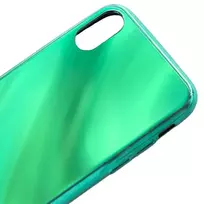 iphone x apsauginis stiklas - Evelatus Apple iPhone X/XS Vanduo Ripple Full Color Electroplating Tempered Glass Case Žalias - 2 nuotrauka
