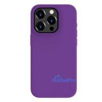 iphone 15 pro max deklas silicone case - Evelatus Apple iPhone 15 Pro Max Premium Soft Touch Silicone Case - Tamsiai Violetinis (Deep Purple) - 2 nuotrauka