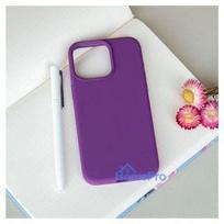 iphone 15 pro max deklas silicone case - Evelatus Apple iPhone 15 Pro Max Premium Soft Touch Silicone Case - Tamsiai Violetinis (Deep Purple) - 3 nuotrauka