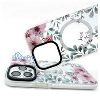 iphone 15 pro skaidrus deklas magsafe - Evelatus "PC+TPU With MagSafe iPhone 15 Pro Max" Flower Transparent - 9 nuotrauka