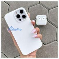 iphone 15 pro max deklas silicone case - Evelatus "Premium Soft Touch Case iPhone 15 Pro Max" White - 4 nuotrauka