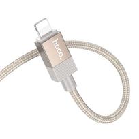 audio jack adapter - Hoco AUX kabelis 3,5 mm į Lightning 1 m UPA32A Auksinis (Gold) - 4 nuotrauka