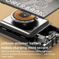 power bank wireless - WK Design WP-331, 10000mAh, 22.5W, juodas (black) - 3 nuotrauka