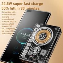power bank wireless - WK Design WP-331, 10000mAh, 22.5W, juodas (black) - 7 nuotrauka