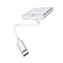 usb c hdmi pd - Hoco HB14 Type-C / USB-C į USB3.0 + HDMI + PD, sidabrinė 3in1 - 5 nuotrauka