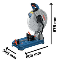 akumuliatorine pjovimo stakles - Bosch GCD 18V-355 Solo CT - 7 nuotrauka