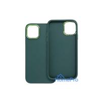 apple iphone 15 pro deklas silicone - Fusion Accessories "Frame Case iPhone 15 Pro" Green - 3 nuotrauka