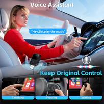 belaidis adapteris carplay - Reach K2 Belaidis CarPlay/Android Auto adapteris Juodas (Black) - 2 nuotrauka