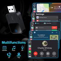 belaidis adapteris carplay - Reach K2 Belaidis CarPlay/Android Auto adapteris Juodas (Black) - 5 nuotrauka