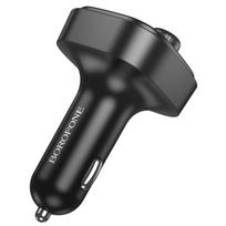 mp3 fm moduliatorius - Borofone BC59 Heroic FM bangų moduliatorius, Bluetooth - 2xUSB + Type C, Juodas (Black) - 7 nuotrauka