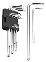 raktu komplektai - Šešiakampių raktų komplektas 9vnt ilgi TORX T10-50mm Topex - 5 nuotrauka