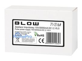 12v 2a maitinimas - Impulsinis maitinimo šaltinis 15V 2A 2.1x5.5 - 2 nuotrauka
