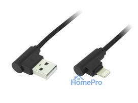 iphone pakrovejas ikroviklis - LAIDAS USB - IPHONE 1M 66-119 JUODAS - 2 nuotrauka