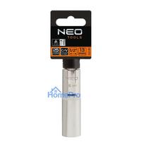 raktu galvutes - NEO Long Socket Cr-V 1/2" 24mm - 2 nuotrauka