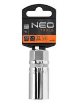 raktu galvutes - Proline Hexagonal Long Socket 21mm - 6 nuotrauka