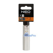 raktu galvutes - NEO Long Socket Cr-V 1/2" 18mm - 2 nuotrauka