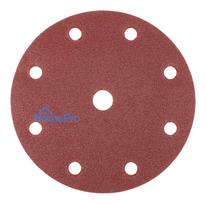 velcro padai - Šlifavimo diskai 150 mm, P40, 5 vnt, su 9 skylėmis 04-721 - 6 nuotrauka