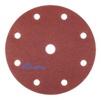 velcro padai - Šlifavimo diskai 150 mm, P120, 5 vnt, su 9 skylėmis 04-721 - 6 nuotrauka