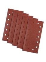velcro padai - Velcro švitrinis popierius 115 x 230 mm, K80, 5 vnt., su skylutėmis - 2 nuotrauka