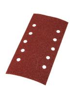 velcro padai - Šlifavimo popierius su „Velcro“ tvirtinimu 115 x 230 mm, K60, 5 vnt, su skylutėmis - 4 nuotrauka