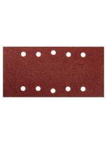 velcro padai - Šlifavimo popierius su „Velcro“ tvirtinimu 115 x 230 mm, K60, 5 vnt, su skylutėmis - 6 nuotrauka