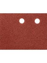velcro padai - Šlifavimo popierius su „Velcro“ tvirtinimu 115 x 230 mm, K100, 5 vnt, su skylutėmis - 5 nuotrauka