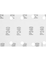 tvirtinimo juosta velcro - Šlifavimo popierius su „Velcro“ tvirtinimu 115 x 230 mm, K240, 5 vnt, su skylutėmis - 3 nuotrauka