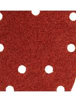 velcro padai - Šlifavimo popierius su „Velcro“ tvirtinimu delta 140 x 140 x 80 mm, K40, 5 vnt, su skylutėmis - 6 nuotrauka